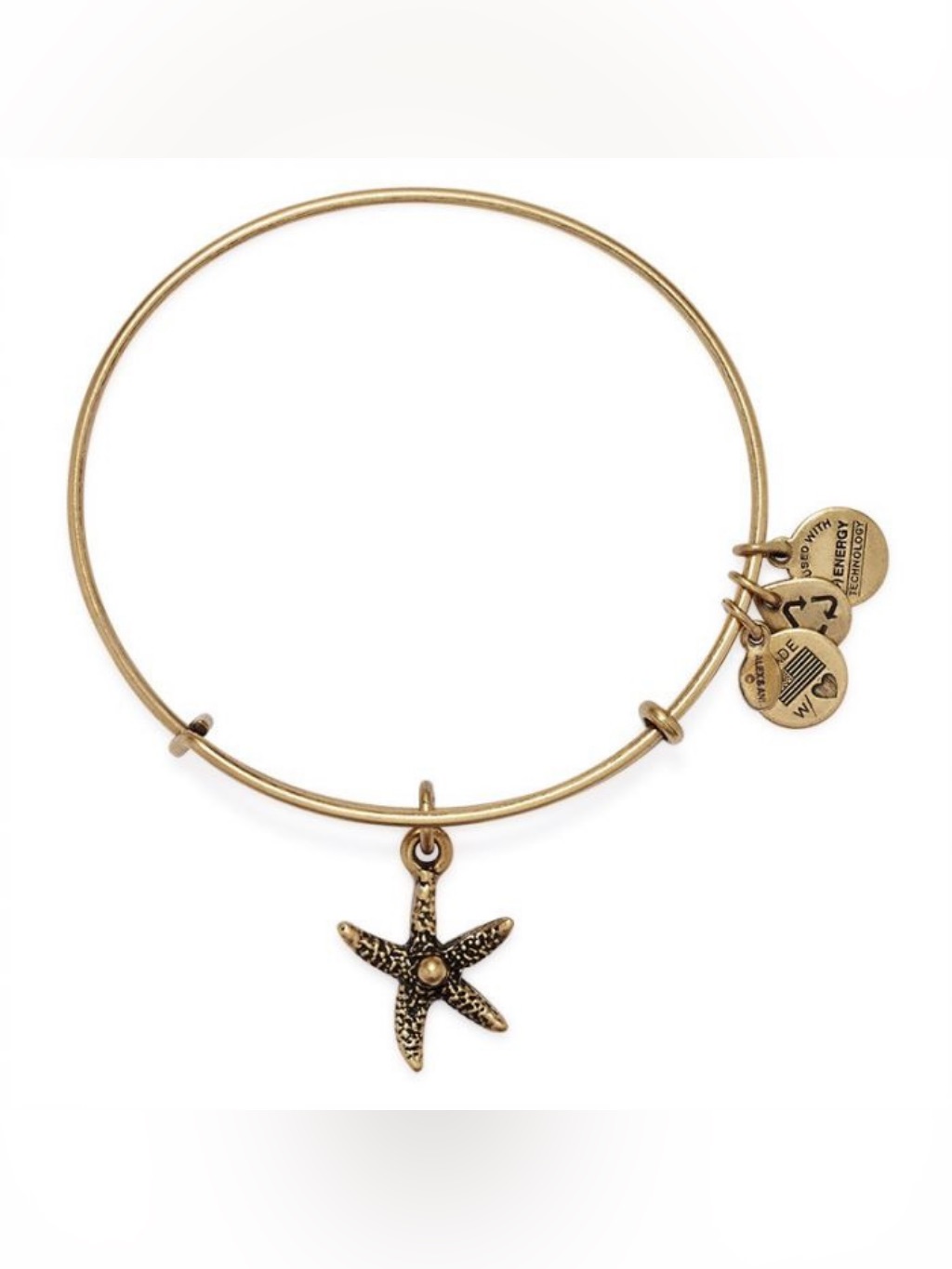 Alex And Ani Starfish Expandable Wire Bangle